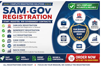 do sam gov nonprofit registration,llc registration, cage code, uei, naics code