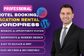 build hotel booking, vacation rental, and travel agency website in wordpress