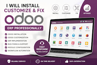 install customize and fix odoo erp professionally