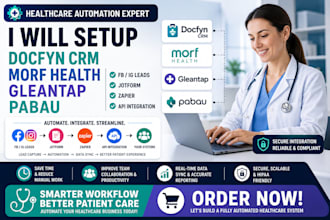docfyn crm morf health gleantap pabau fb ig leads jotform zapier api integration