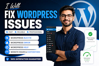 fix wordpress issues, wordpress errors and wordpress bug fix critical error
