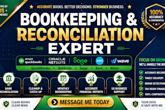 clean up reconcile maintain your quickbooks netsuite sage xero wave accounts