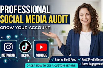 audit your instagram tiktok or youtube channel