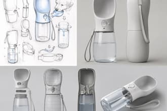 design pet hydration product anti spill bowls product, filtered water dispenser
