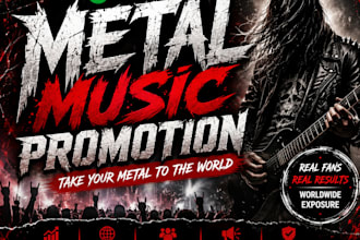 promote your metal metal music, rock metal, heavy metal, to real fans