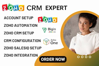 setup and customize zoho crm zoho sites zoho salesiq and zoho flow