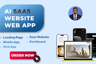 design your ai saas product dashboard and web app