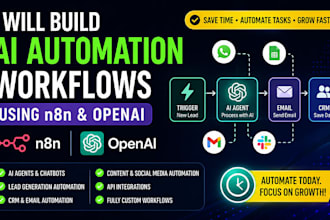 build ai automation workflows using n8n and openai