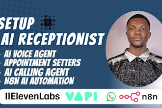 setup ai voice agent, ai calling agent, ai receptionist for customer support