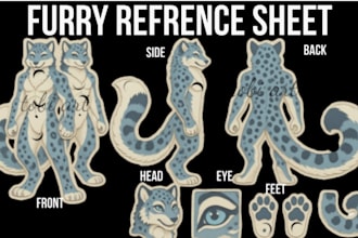 draw furry art fursona furry character furry vtuber furry ref and anthro art