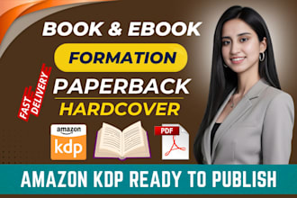 do ebook and paperback formatting for amazon kindle