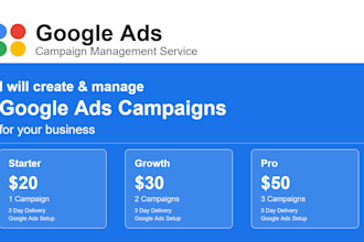 create and manage google ads campaigns for your business