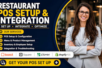 setup and integrate toast, square, clover, and shopify pos for restaurants