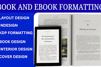 do indesign book formatting, format your book for kindle, amazon, epub, lulu