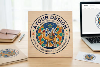 design a stunning custom ai logo for your brand