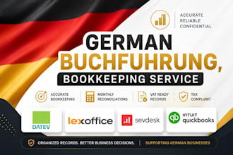 handle germany bookkeeping buchfuhrung reconciliations cleanups in datev, xero