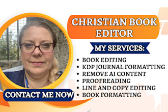 do christian book editing, manuscript proofreading, devotional, memoir editing