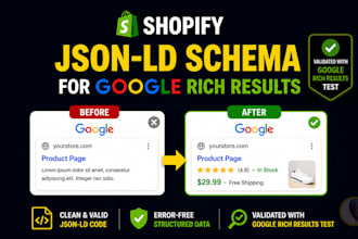 implement shopify json ld schema for google rich results