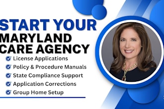write maryland business plan, policy and procedure for home care licensing