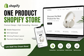 clone one product store, shopify landing page by replo, gempages, pagefly