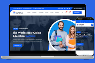 build lms educational website online course website education, elearning website