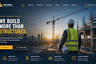 build a modern construction and property development website