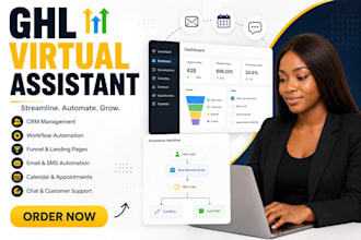 be your gohighlevel virtual assistant ghl VA expert ghl workflow funnels