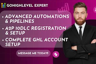 build gohighlevel pipelines automations a2p 10dlc and complete ghl system