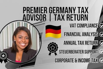 handle germany tax return, eu tax german vat oss ioss, payroll and bookkeeping