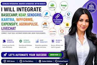 integrate basecamp keap sendgrid kartra wpforms  expensify agorapulse livechat