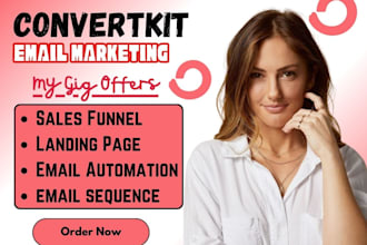 setup convertkit newsletter kit landing page email sequence kit expert