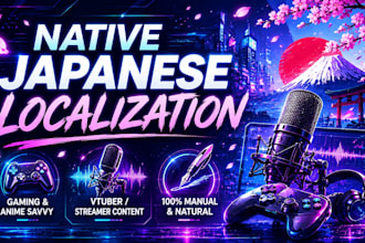 localize english into natural native japanese