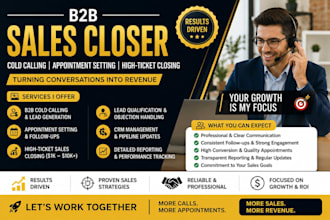 sales closer b2b business valuation sales rep high ticket sales cold calling crm