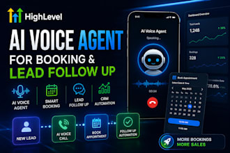 setup gohighlevel ai voice agent for booking and lead follow up