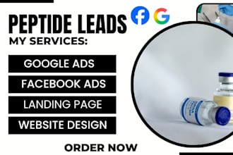 peptide facebook marketing peptide ads weight loss leads peptide website