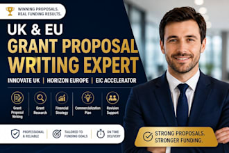write winning UK grant proposal, horizon europe, eic and innovate UK application