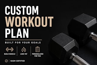 make a custom workout plan for weight loss or muscle gain