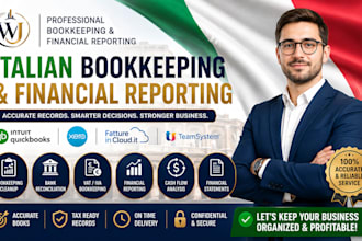 fix messy quickbooks bookkeeping and create monthly cash flow analysis report