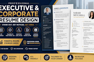 design a professional executive and corporate resume CV