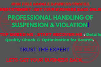 reinstate suspended google business profile listing