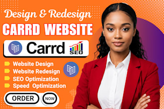 design carrd website carrd landing page redesign carrd website design carrd