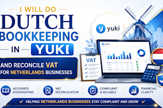 do dutch bookkeeping in yuki and reconcile vat for netherlands businesses