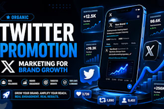 execute organic twitter promotion and x marketing for brand growth