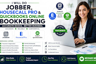 do jobber, housecall pro and quickbooks online bookkeeping