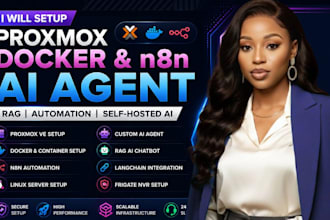 install proxmox server vm docker cluster custom rag ai agent fix frigate nvr n8n