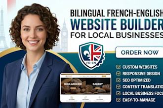 build bilingual french english website for local business
