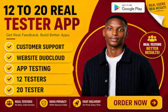 provide 12 testers for google play closed testing app testing web testing