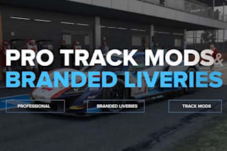 make professional assetto corsa track mods and branded liveries