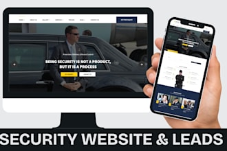 build website for security guard, patrol, event security, and bodyguard services
