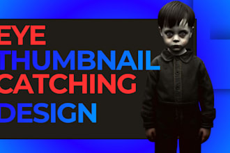 design scary horror youtube thumbnails
